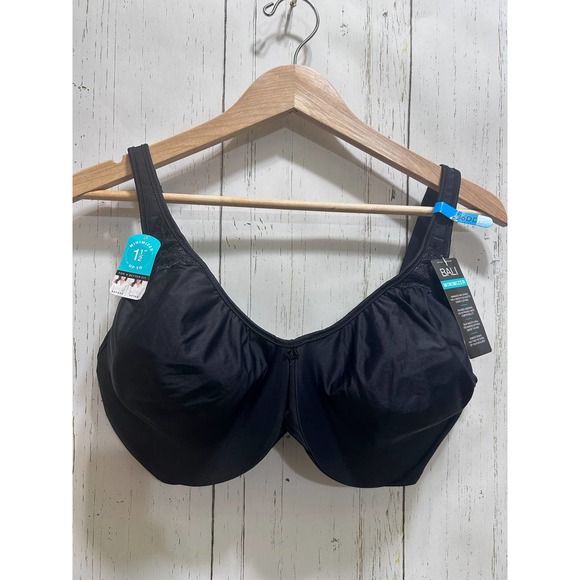 Bali Intimates & Sleepwear Bali Minimizer Bra 36ddd Blk Adjustable Straps Underwire Lined